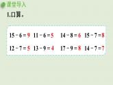 人教版一年级数学下册 2 20以内的退位减法 第4课时  十几减5、4、3、2 课件