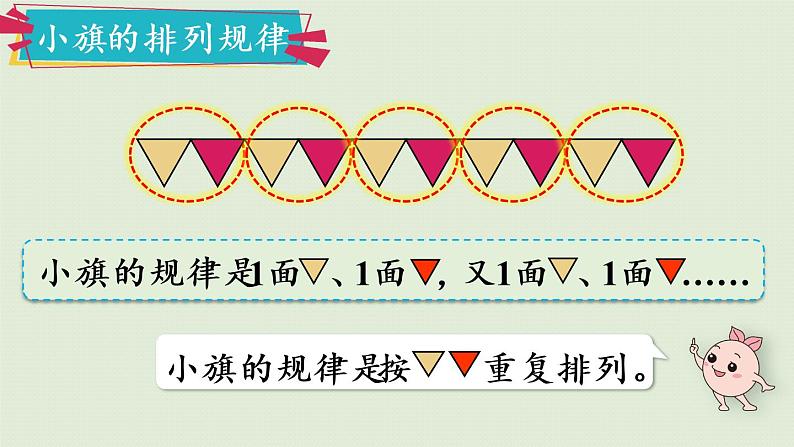 人教版一年级数学下册 7找规律 第1课时  找规律（1）课件第7页