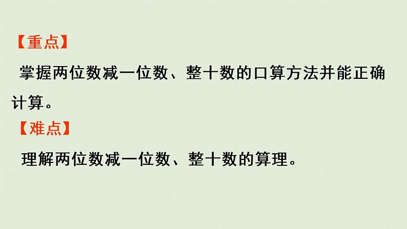 人教版一年级数学下册 6 100以内的加法和减法（一）两位数减一位数整十数 第1课时  课件03