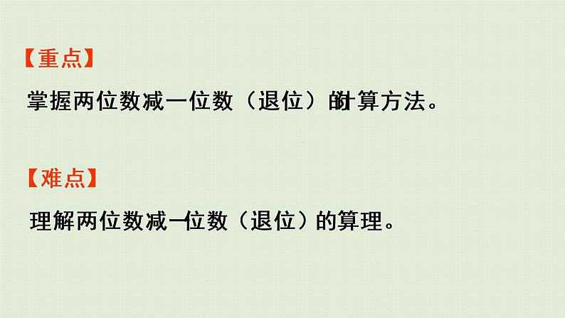 人教版一年级数学下册 6 100以内的加法和减法（一）两位数减一位数整十数 第2课时 课件第3页