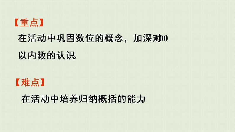 人教版一年级数学下册 4 100以内数的认识 活动课  摆一摆、想一想 课件第3页