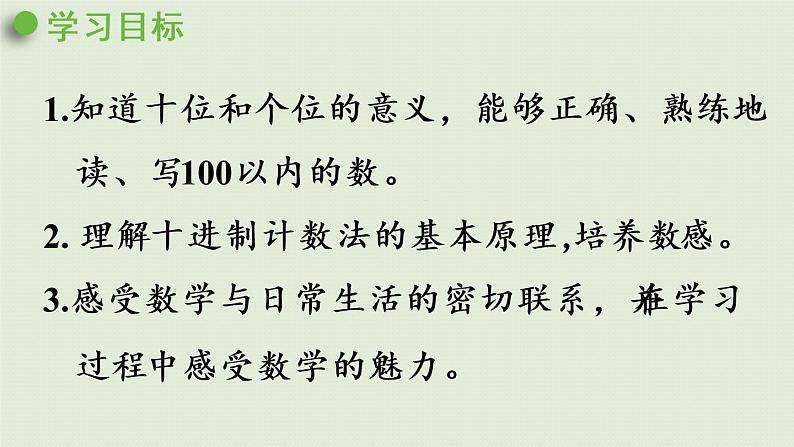 人教版一年级数学下册 4 100以内数的认识 第2课时  100以内数的读写 课件02