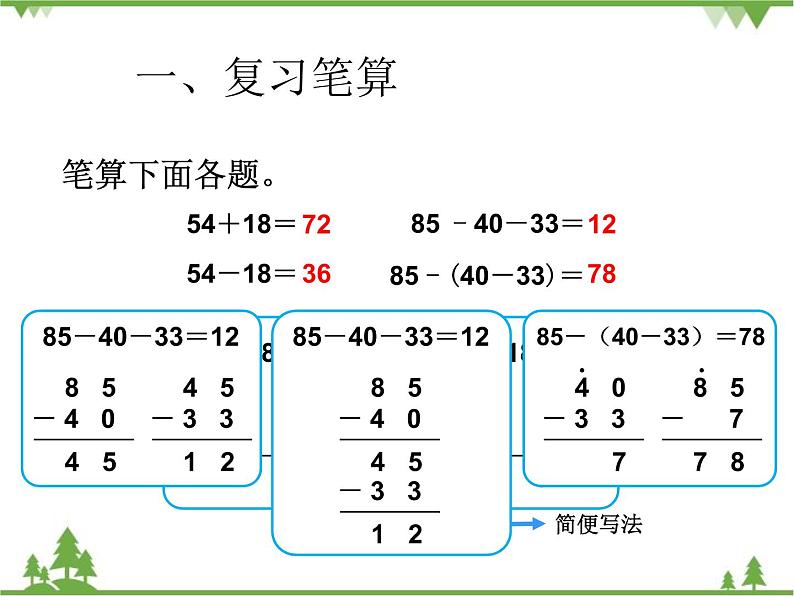 人教版数学二年级上册 二单元整理和复习（课件）第2页