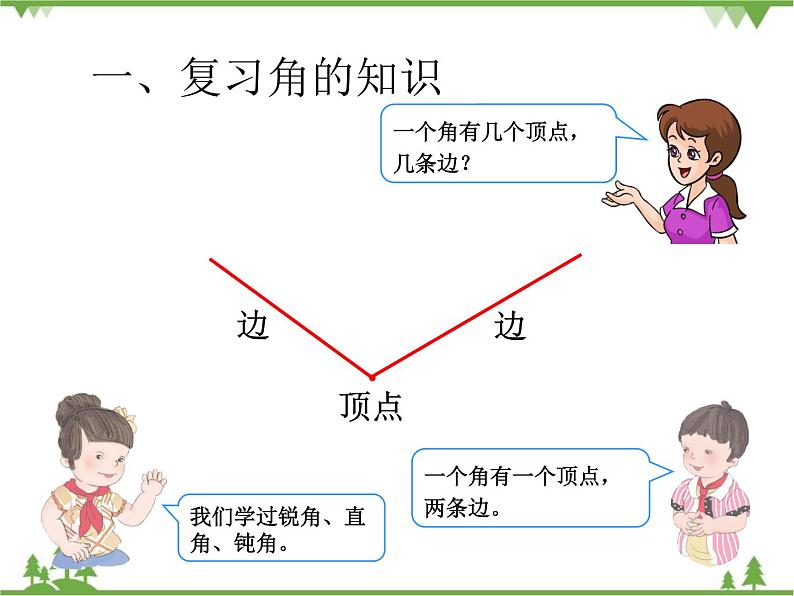 人教版数学二年级上册 9角的认识和时间的认识（课件）02