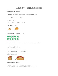 人教版数学一年级上册期末测试卷全面