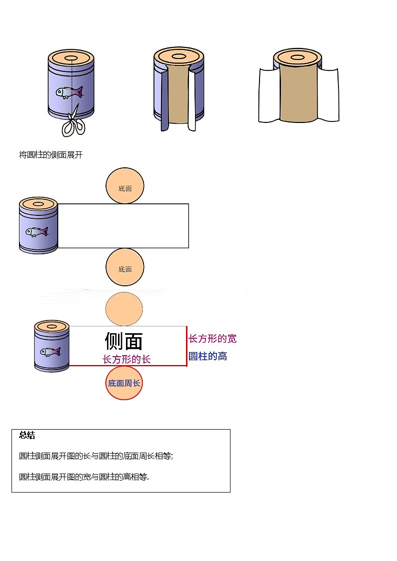 六年级寒假数学第一讲 圆柱的认识练习题第3页