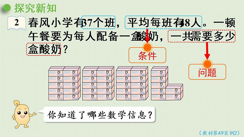 人教版三年级数学下册 4两位数乘两位数 笔算乘法 第2课时   两位数乘两位数（进位）的笔算 课件05