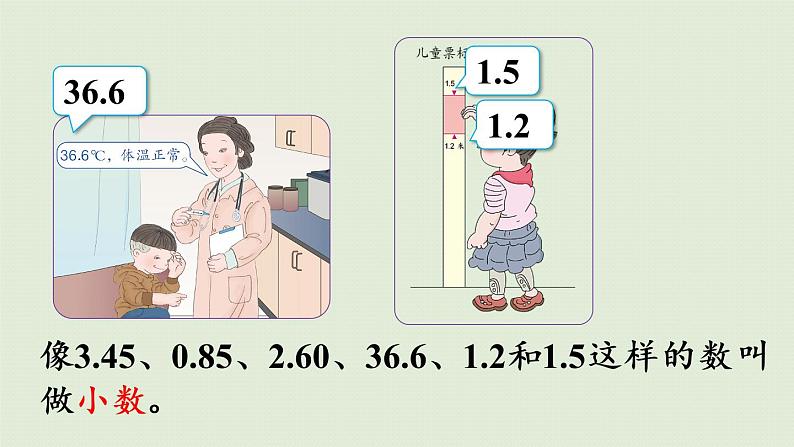 人教版三年级数学下册 7小数的初步认识 第1课时   小数的认识 课件第6页