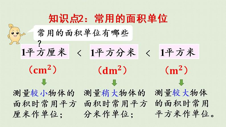 人教版三年级数学下册 5面积 整理和复习 课件05