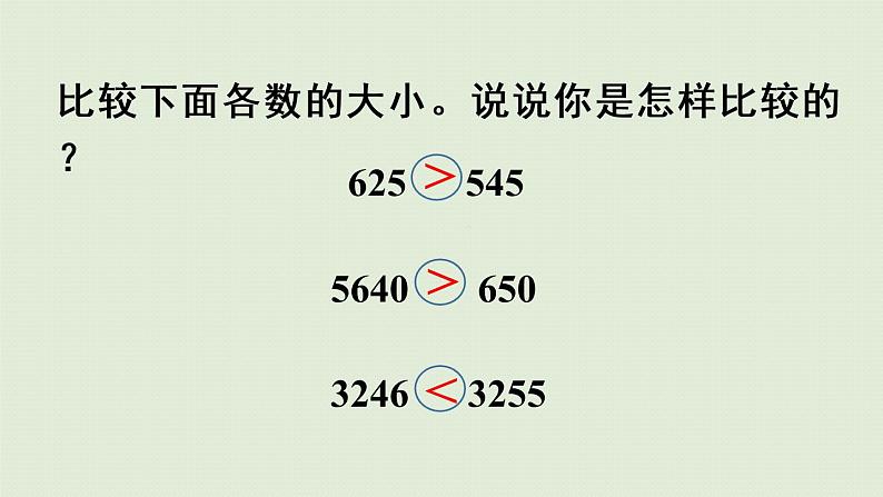 人教版四年级数学下册 4-2-3 小数的大小比较 课件第6页