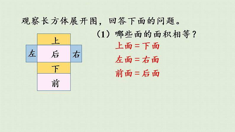 人教版五年级数学下册 3-2-1 长方体、正方体的展开图 课件08