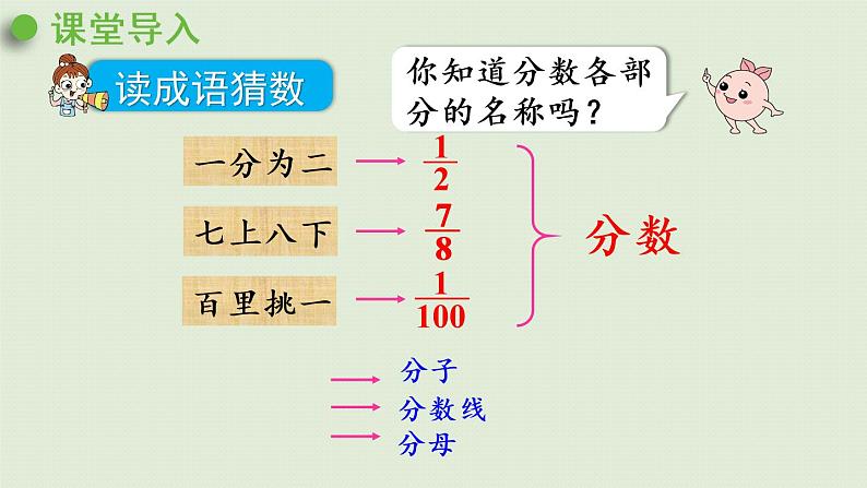 人教版五年级数学下册 4-1-1 分数的产生和意义 课件第3页