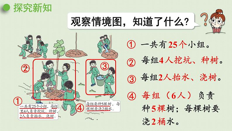 人教版四年级数学下册 3运算定律 第4课时  乘法交换律和乘法结合律 课件05