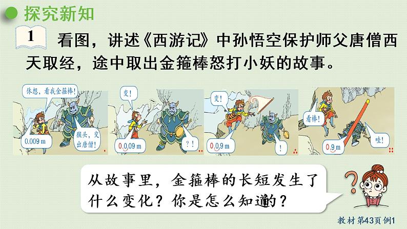 人教版四年级数学下册 4-3-1 小数点移动变化的规律 课件第6页