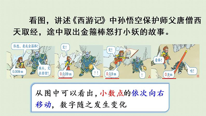 人教版四年级数学下册 4-3-1 小数点移动变化的规律 课件第7页
