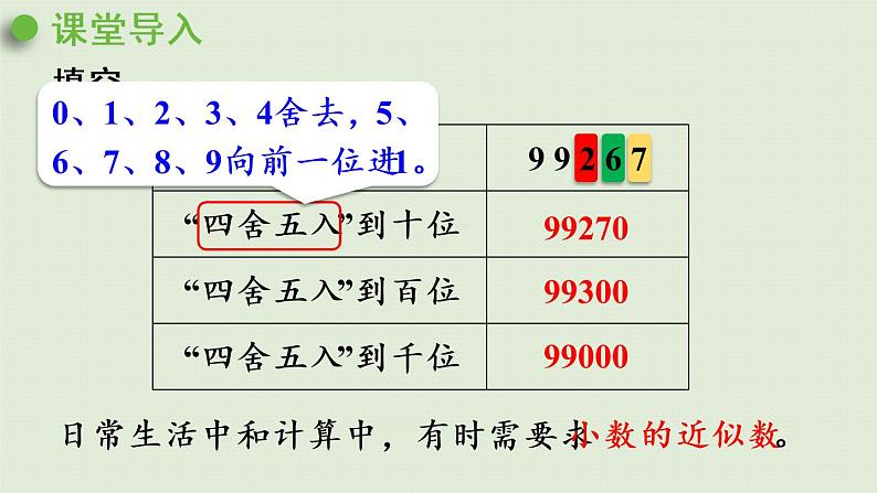 人教版四年级数学下册 4-5-1 用“四舍五入”法求小数的近似数 课件04