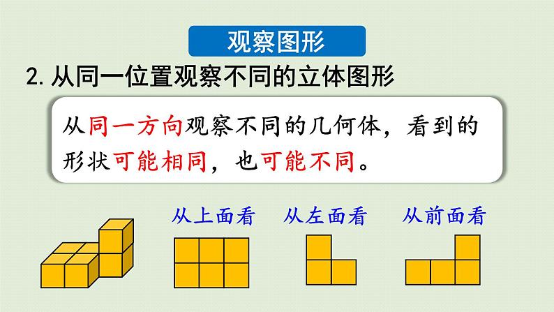 人教版四年级数学下册 10-3 观察图形、三角形、图形的运动 课件08