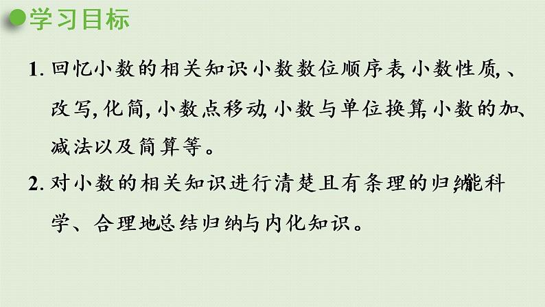 人教版四年级数学下册 10-2 小数的意义、性质和加减法 课件第2页