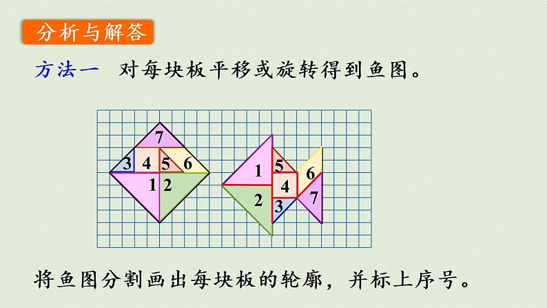 人教版五年级数学下册 5-3 第3课时  利用平移、旋转设计图案 课件08