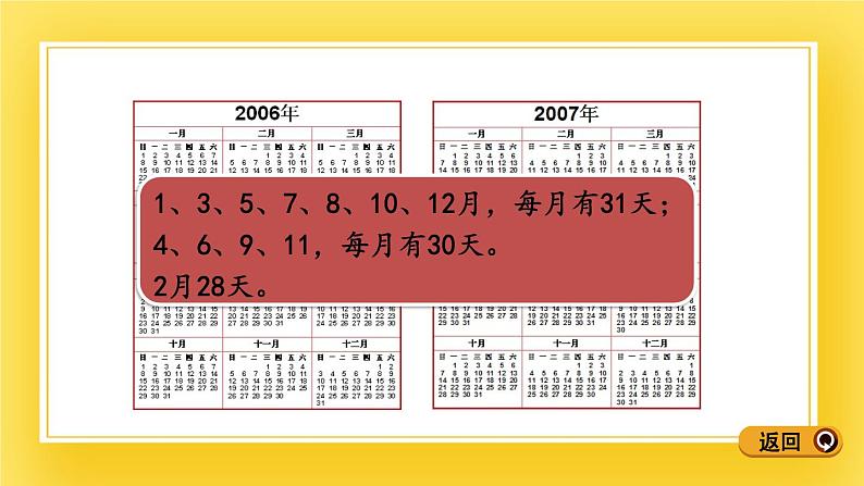 三年级下册数学课件-3.3 认识年、月、日 青岛版（五年制）07