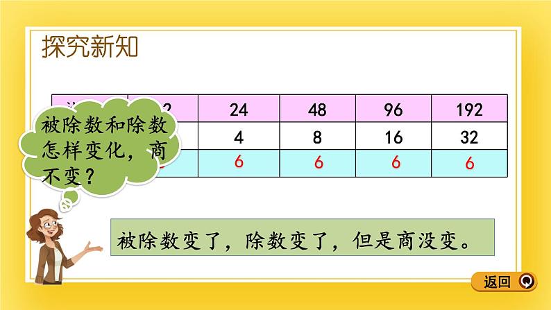 三年级下册数学课件-8.4 商不变规律 青岛版（五年制）(共14张PPT)第4页