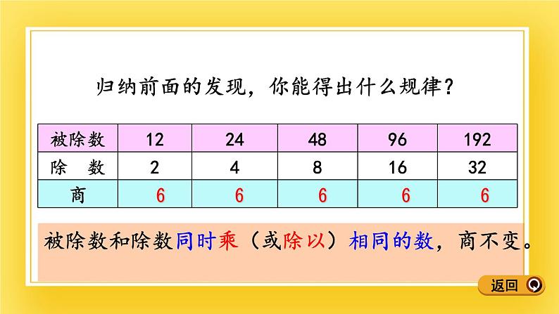 三年级下册数学课件-8.4 商不变规律 青岛版（五年制）(共14张PPT)第7页