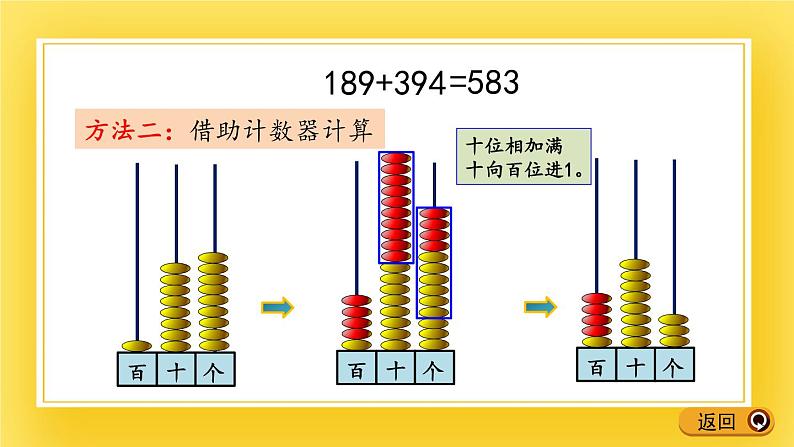 二年级下册数学课件-5.1 三位数连续进位加法的计算方法  青岛版（五年制）07