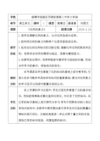 小学数学青岛版 (五四制)五年级下册五 啤酒生产中的数学——比例精品教学设计