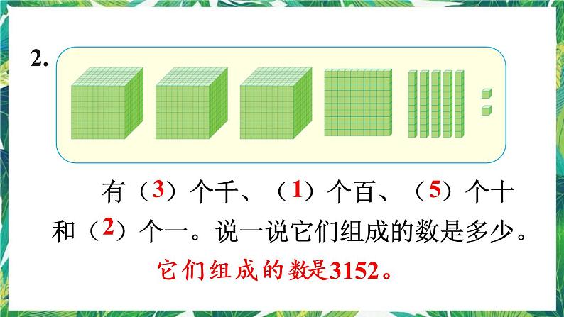 人教版数学二下 7 万以内数的认识 练习十七 课件06