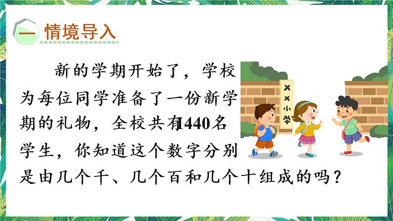 人教版数学二下 7 万以内数的认识 第5课时 万以内数的认识和组成 课件第2页