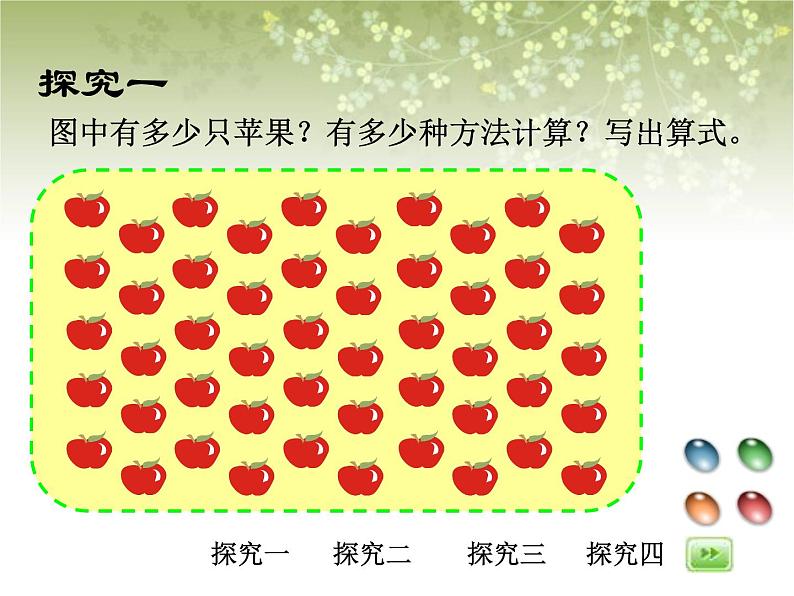 【沪教版五年制】三年级下册第七单元  数学广场-数苹果 课件教案06