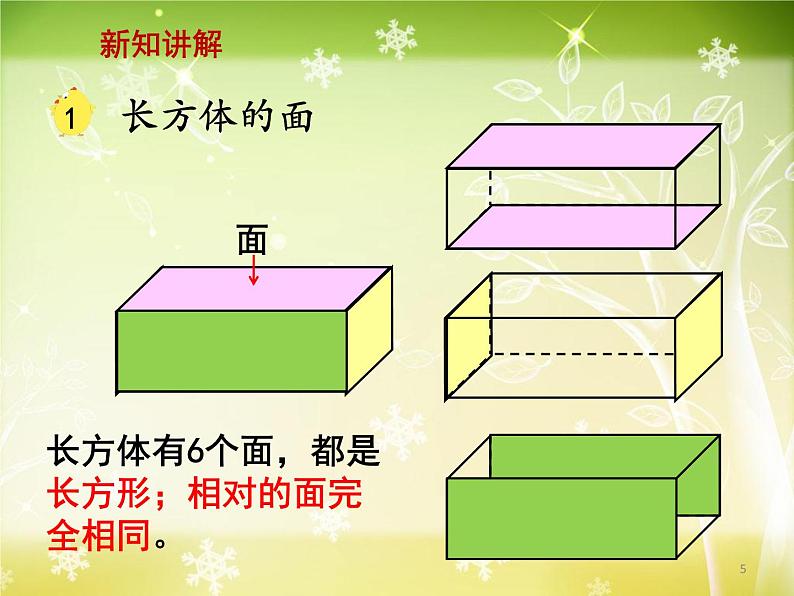 【沪教版五年制】五年级下册第四单元 长方体和正方体的认识 课件05