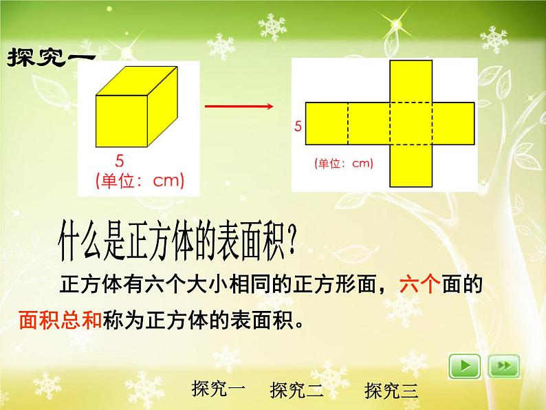 【沪教版五年制】五年级下册第四单元 正方体、长方形的表面积 课件05