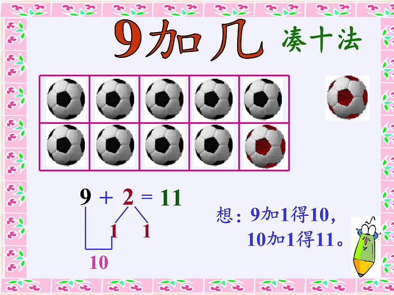 人教版小学数学 9加几(5)课件第6页