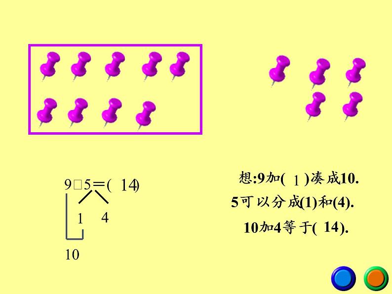 人教版小学数学 9加几(11)课件第7页