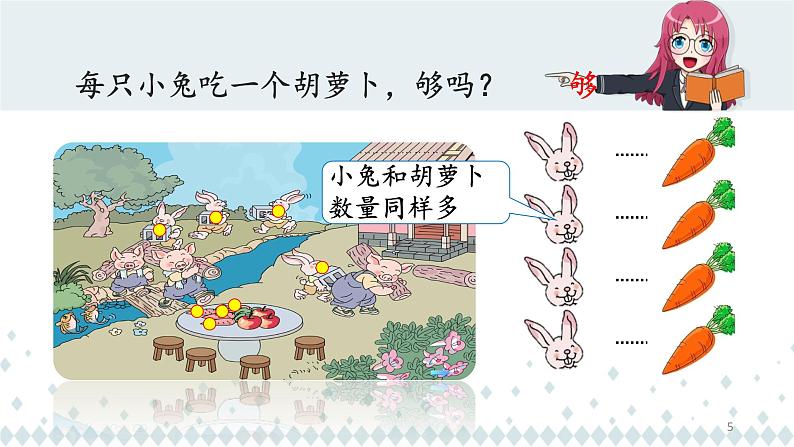 人教版一年级数学上册 1.2 比多少(3)课件第5页