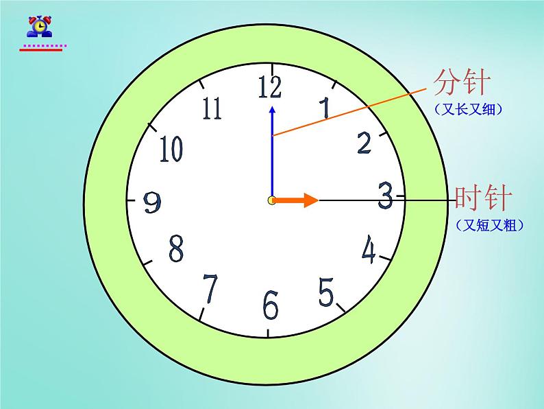 人教版一年级数学上册 《认识钟表》课件课件第8页