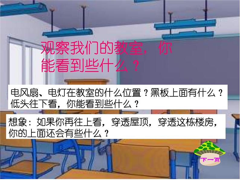 人教版一年级数学上册 2.1 上、下、前、后(4)课件01