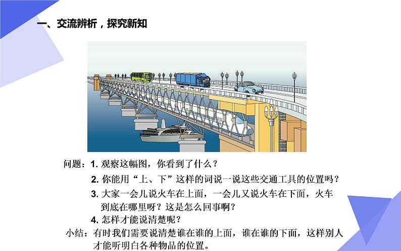 人教版一年级数学上册 2.1 上、下、前、后(4)课件03