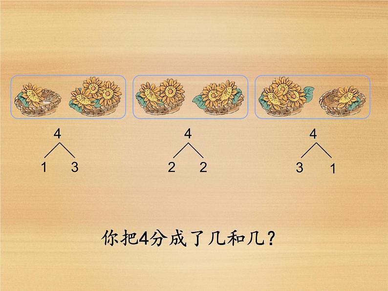 人教版一年级数学上册 3.4 分与合(4)课件第6页