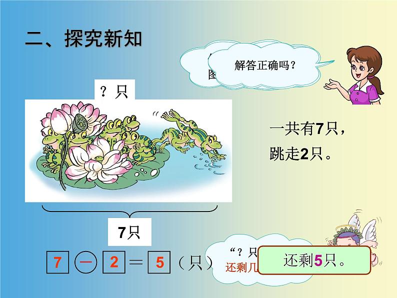 人教版一年级数学上册 3.6 减法(3)课件第3页