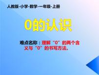 人教版一年级上册0的认识教课内容课件ppt