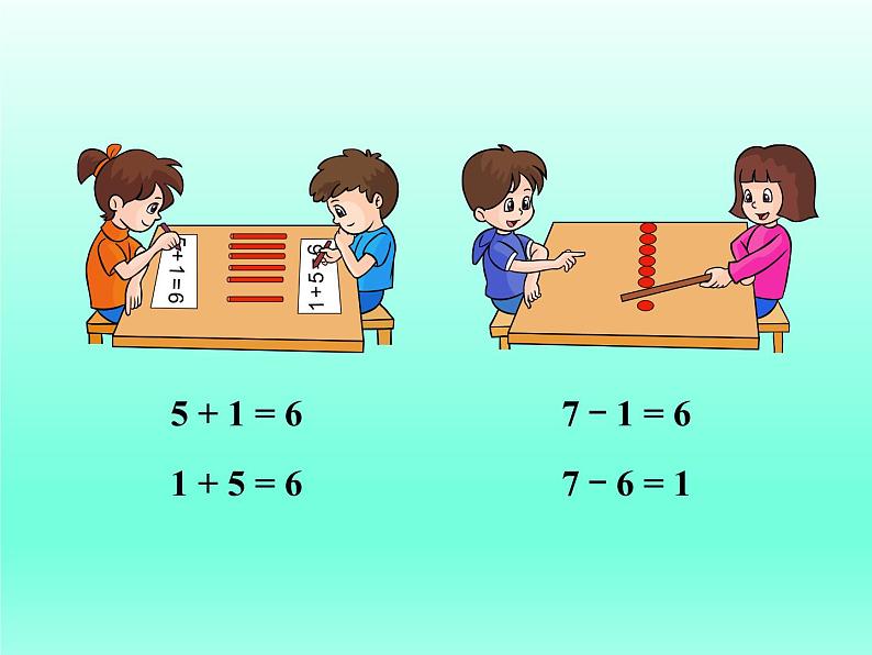 人教版一年级数学上册 5.1 6和7的加减法(1)课件第2页