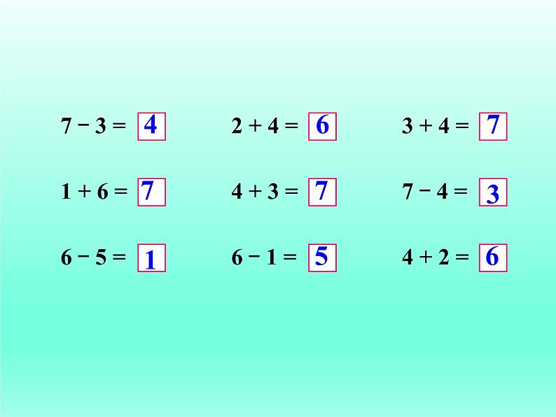 人教版一年级数学上册 5.1 6和7的加减法(1)课件第6页