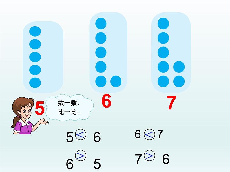 人教版一年级数学上册 5.1 6和7的认识(5)课件第7页