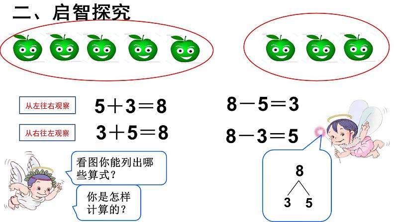 人教版一年级数学上册 5.2 8和9 的加减法课件第4页