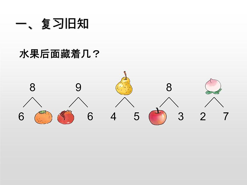 人教版一年级数学上册 5.2 8和9（第二课时）_课件第2页