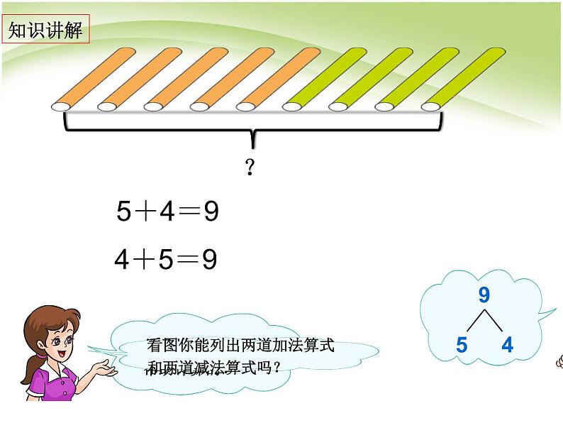 人教版一年级数学上册 5.2 8和9的加减法(2)课件第5页