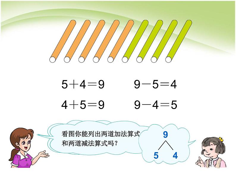 人教版一年级数学上册 5.2 8和9的加减法(4)课件第6页