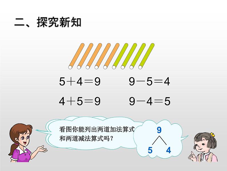 人教版一年级数学上册 5.2 8和9的加减法(6)课件第4页